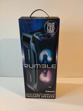 CobaltX High Fidelity Wireless Tailgate Speaker With LED Lights